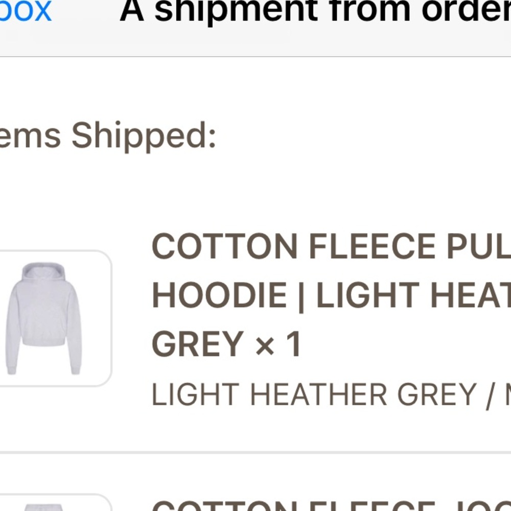 Cotton fleece pullover